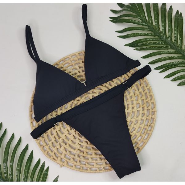 Conjunto Ivy Preto Liso