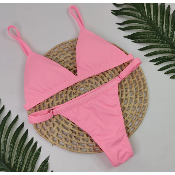 Conjunto Ivy Rosa Chiclete Liso