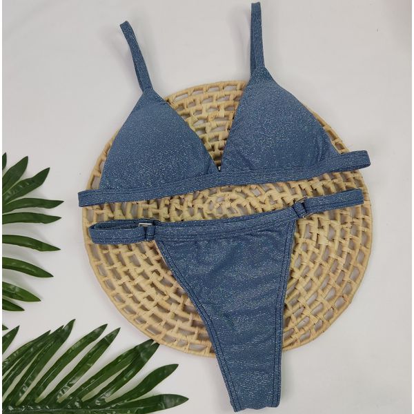 Conjunto Ivy Lurex Blue Jeans