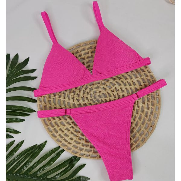 Conjunto Ivy Lurex Rosa Neon