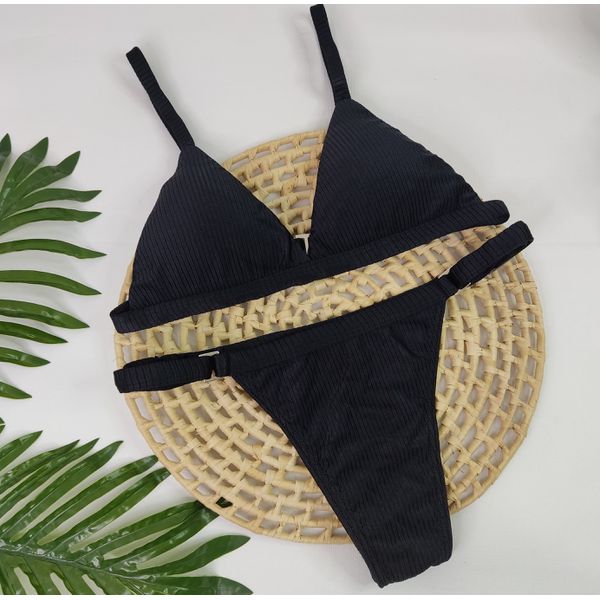 Conjunto Ivy Preto Canelado
