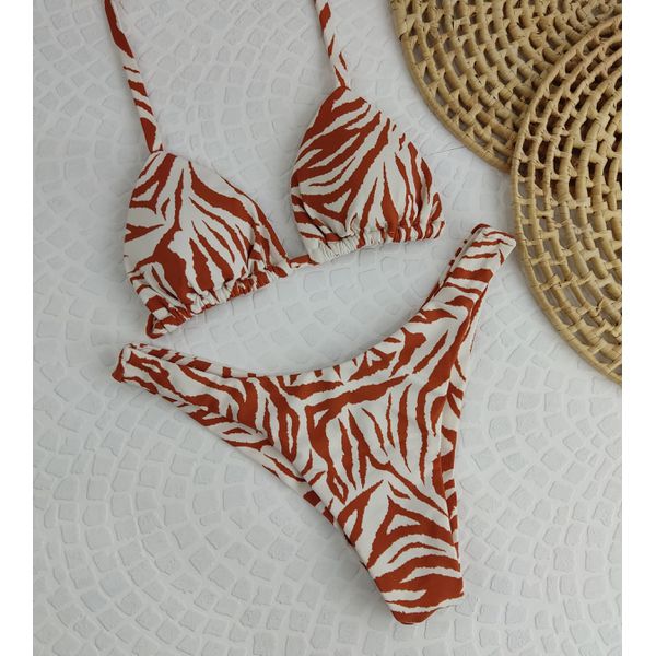 Conjunto Liz Zebra Marrom