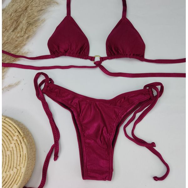 Conjunto Manu Vinho Canelado