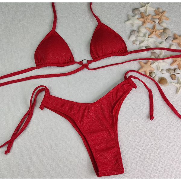 Conjunto Manu Lurex Vermelho