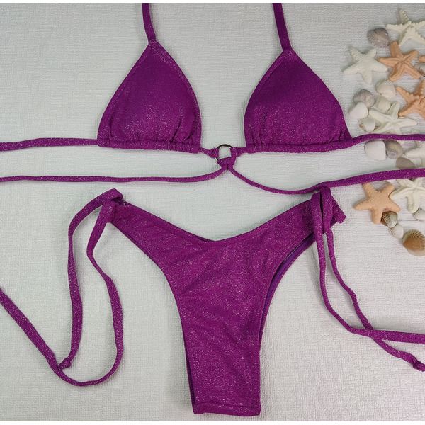 Conjunto Manu Lurex Lilás