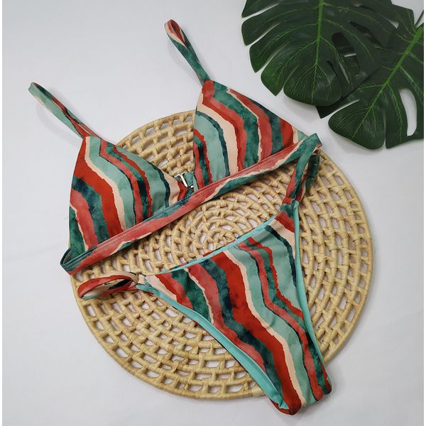 Conjunto Regulagem Tropical Listrado