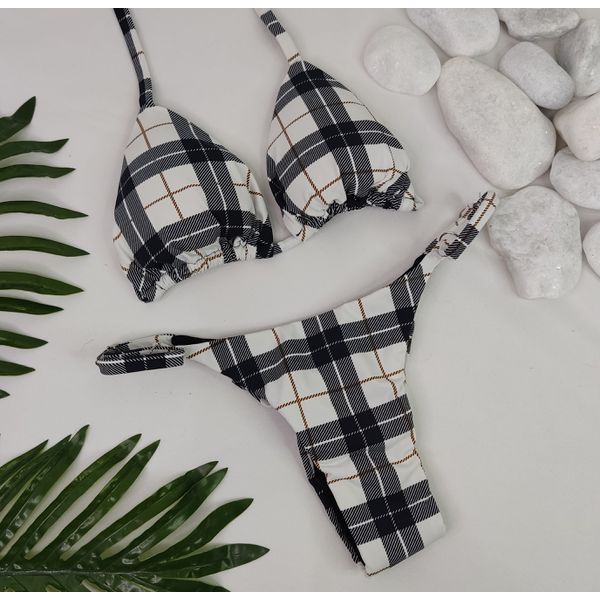 Conjunto Summer Xadrez Tartan