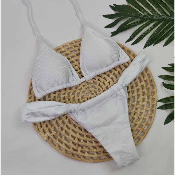 Conjunto Taiti Branco Canelado