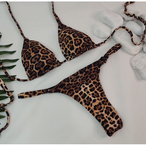 Conjunto Fio Dental Onça