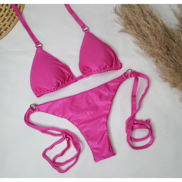 Lacinho Argolas Rosa Barbie