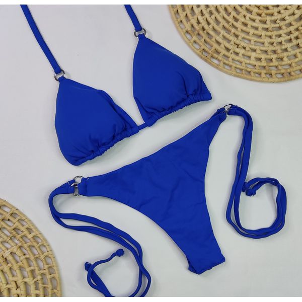 Lacinho Argolas Azul Royal