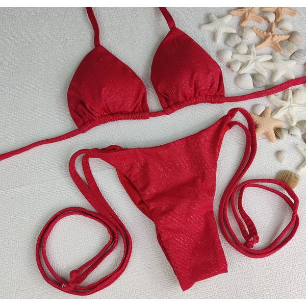 Lacinho Summer Lurex Vermelho