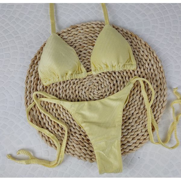 Lacinho Summer Amarelo Canelado