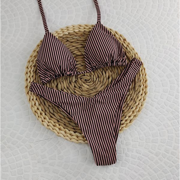 Conjunto Liz Listrado Nude