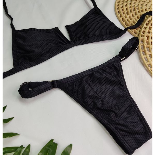 Conjunto Aro V + Ivy Preto Canelado