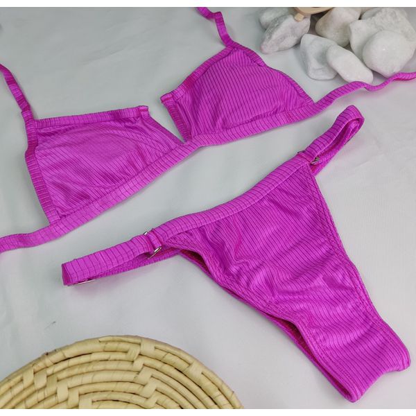Conjunto Aro V + Ivy Rosa Canelado