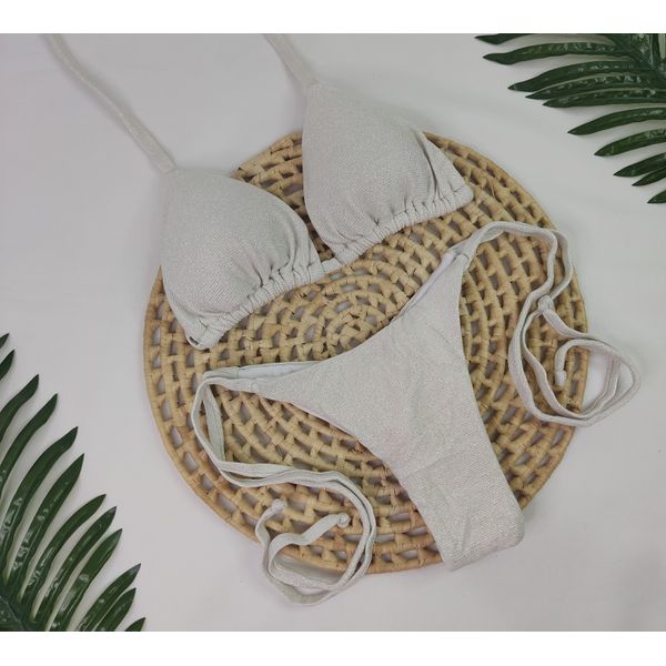 Lacinho Summer Lurex Branco Off White