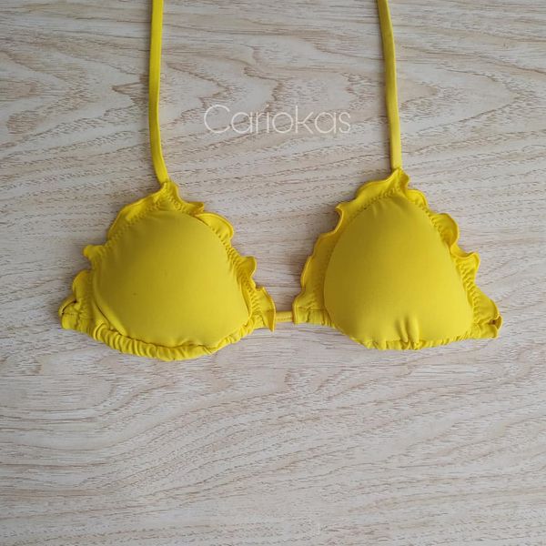 Top Frufru Amarelo
