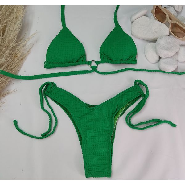 Conjunto Manu Dots Verde Bandeira