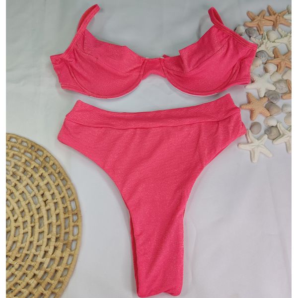 Conjunto Meia Taça + Hot Pants Lurex Frutily