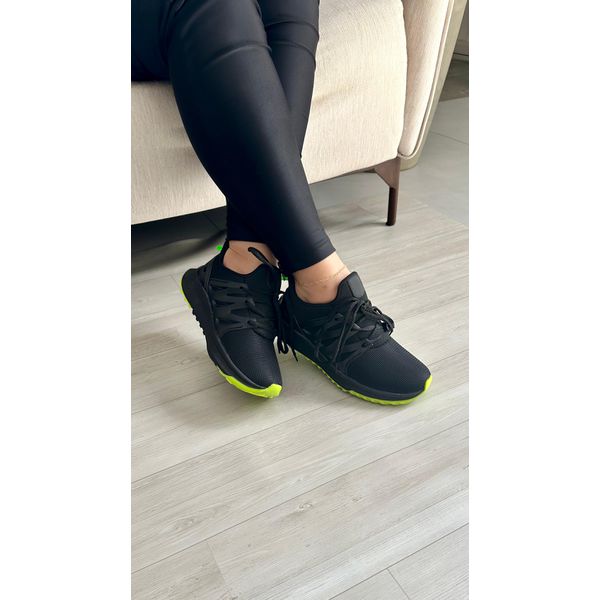 Tênis Academia SK3057_2100- Preto/ Verde 