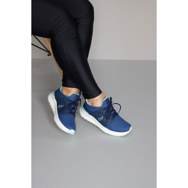 Tênis Academia Sk3025_3291- Azul / Verde Água