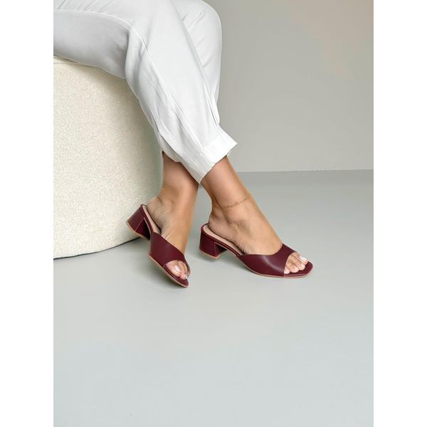 Tamanco Tira 5 cm_3351- Marsala