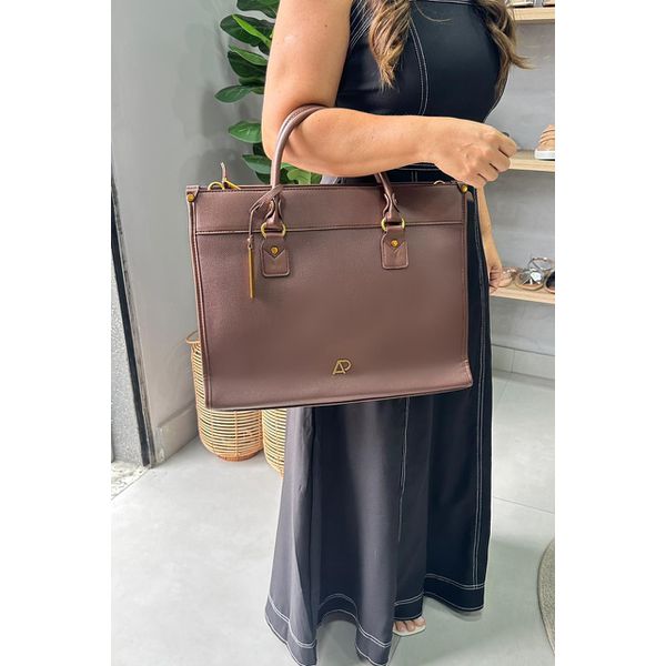 Bolsa Pasta Notebook com alça removível_3405- Marrom