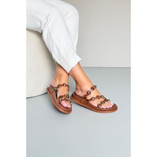 Papete em Couro Pedras Color_3436- Marrom