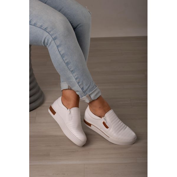 TÊNIS DUPLO ZÍPER SUPER CONFORTÁVEL_752- BRANCO