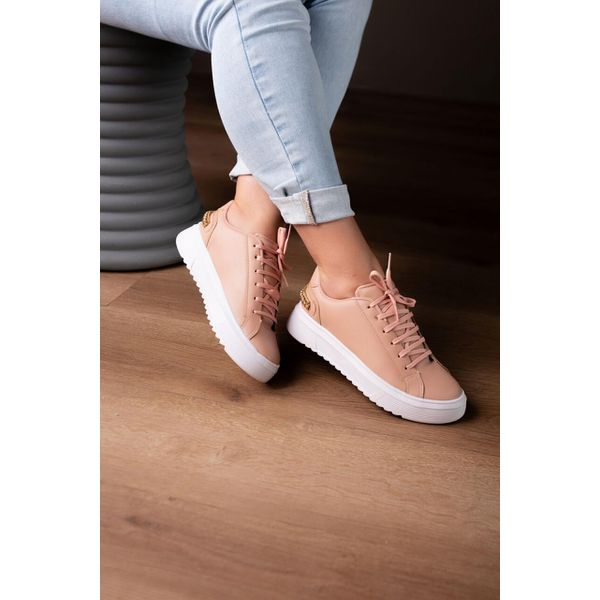 TÊNIS LUXUOSO TRASEIRO STRASS ROSE