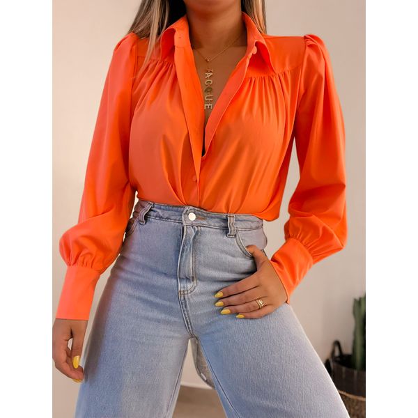 Chemise Ana Clara Laranja Laranja