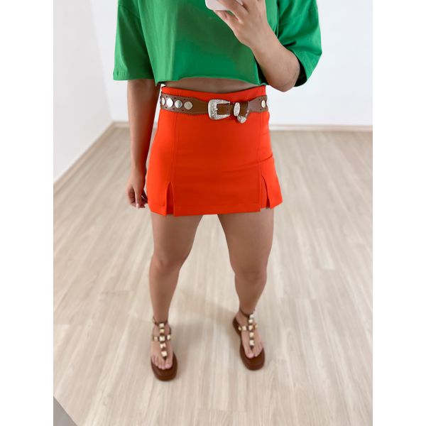 Saia cor laranja clearance