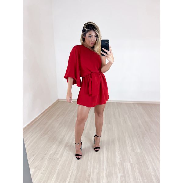 VESTIDO CF JACQUE CURTO vermelho