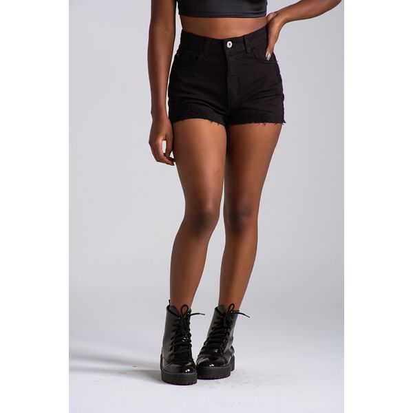 SHORT JEANS preto CAROLLA FERRARO