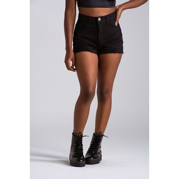 SHORT JEANS preto