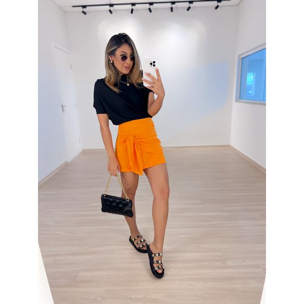 Short saia em crepe online
