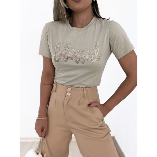 T-SHIRT BLESSED Nude