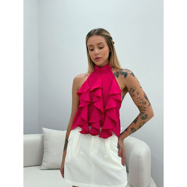 BLUSA LAIS FRENTE ÚNICA PINK