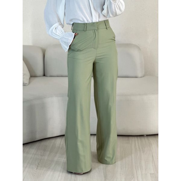 CALÇA TATIANA PANTALONA VERDE CHÁ