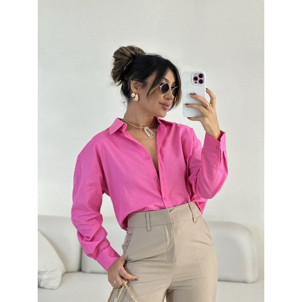 CAMISA KÁTIA BÁSICA ROSA