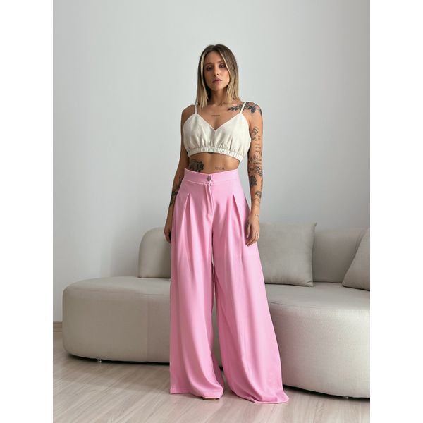 CALÇA MAX PANTALONA ROSA CLARO