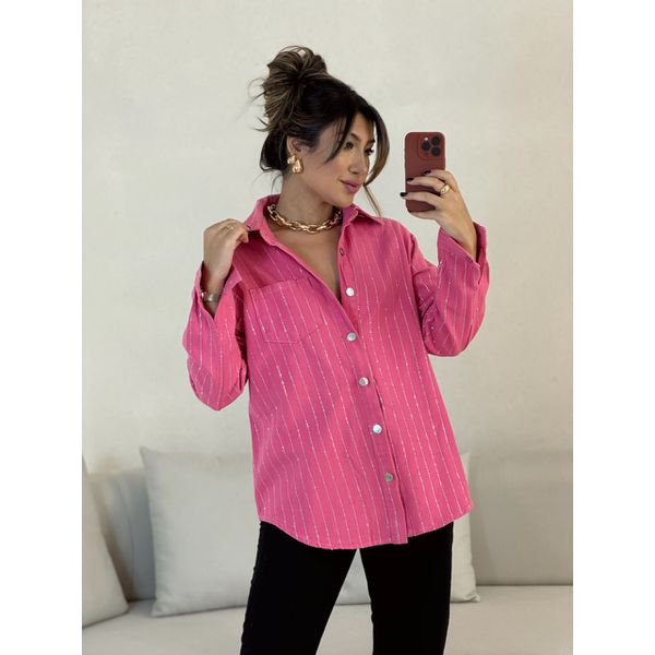 CAMISA MELISSA BRILHO ROSA