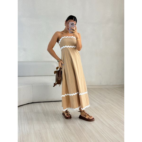 VESTIDO GABRIELA MIDI NUDE