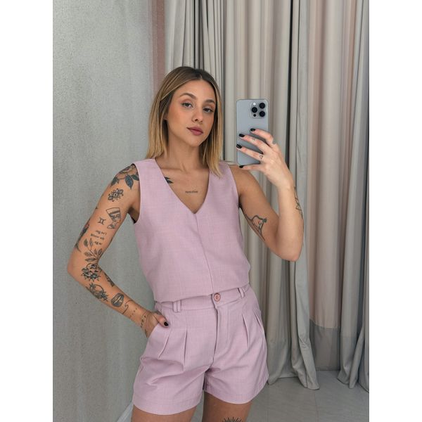 CONJUNTO GIOVANNA SHORT ROSÊ