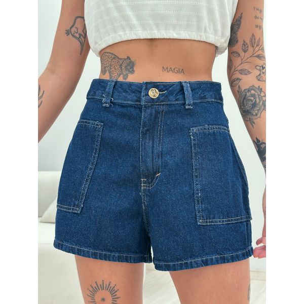 SHORT THALIA JEANS ESCURO