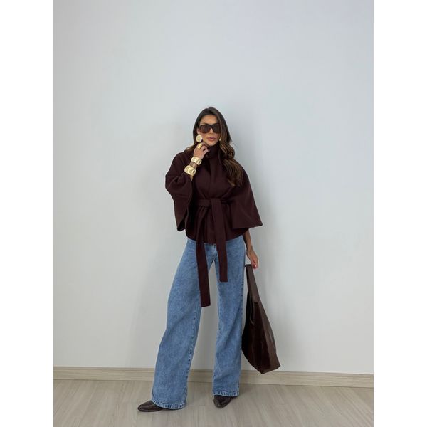 PONCHO PALOMA FAIXA | CAROLLA FERRARO