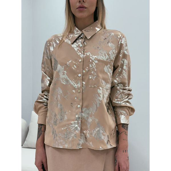Camisa metalizada cheap
