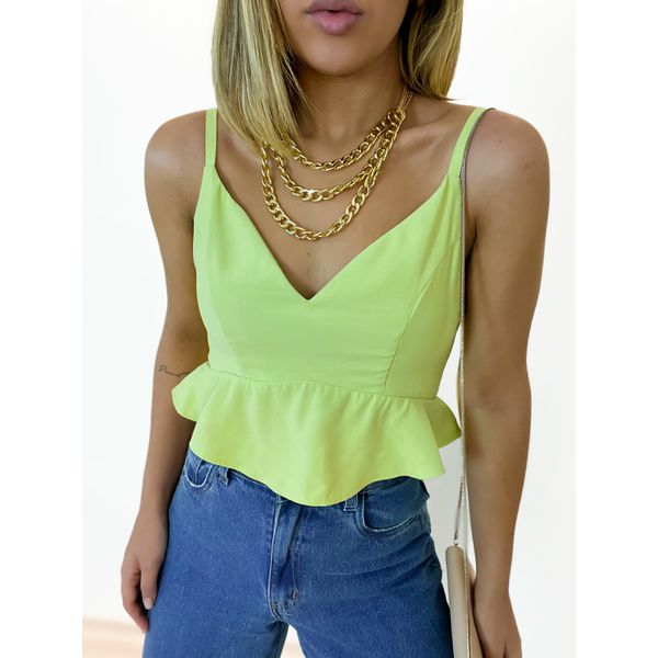 Cropped peplum cheap
