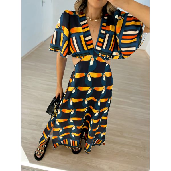 Vestido estampado sales tucano